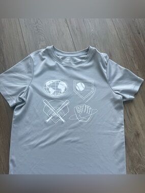 boys All in Motion gray baseball shirt - M (8)